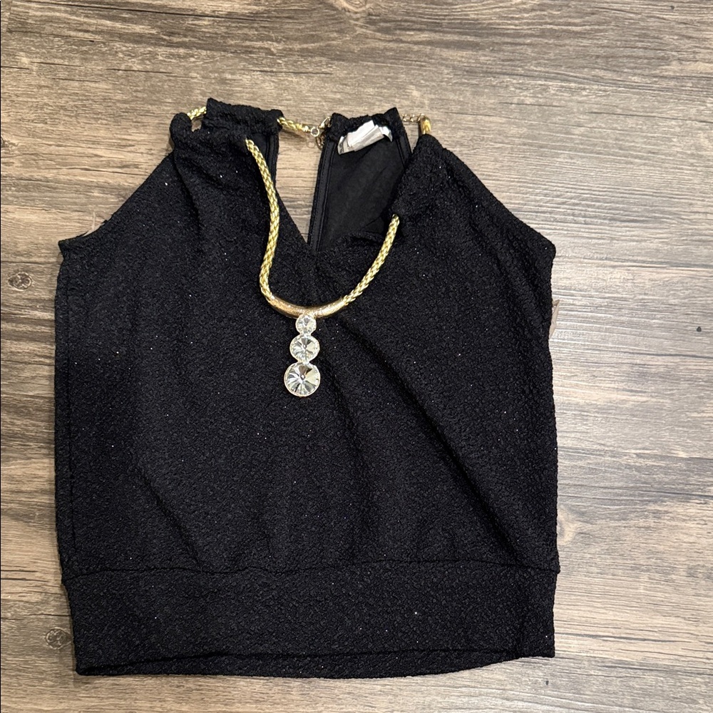 Elegant Black Sleeveless Top